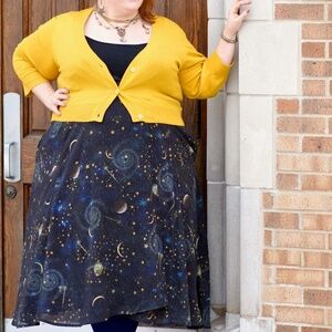 eShakti Constellation Wrap Dress, size 26